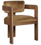 Meridian Furniture Sacha Saddle/Walnut Velvet Dining Chair-0