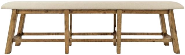Jofran Inc. Telluride Beige/Gold Counter Bench-3