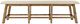 Jofran Inc. Telluride Beige/Gold Counter Bench-3