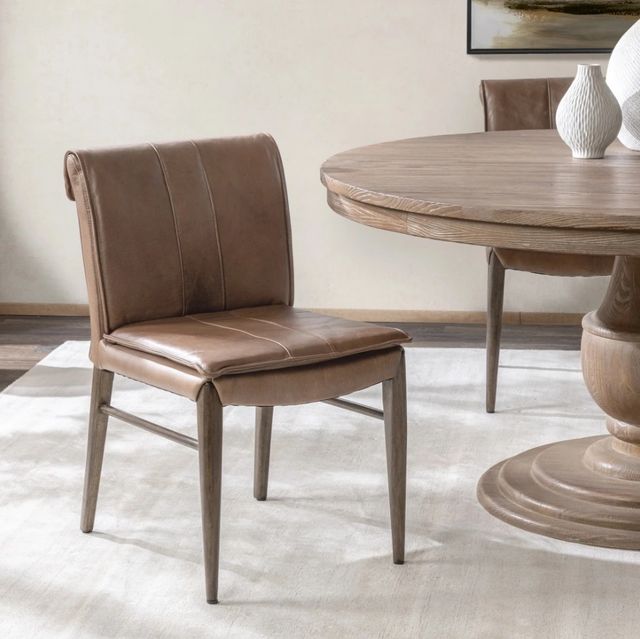 Classic Home Lynden 2-Piece Maple Brown Dining Chair Set-1
