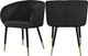 Meridian Furniture Louise Black Velvet Dining Chair-2