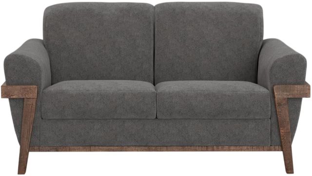 International Furniture Direct Loft Brown Gray Loveseat-3