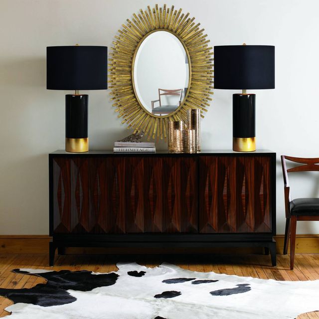 Renwil® The Tuxedo Black And Gold Table Lamp-1