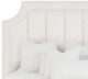 Fairfield® Bespoke Bed Mica Scallop 66" Channel King Upholstered Panel Bed-1