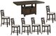 Elements International Colorado Dining 7 Piece Set with 6 Side Chairs-0