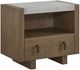 Bernards Moden Tea Nightstand with Cement Top-0