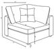 Coaster® Serene 4-Piece Beige Sectional-3