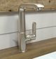 Hansgrohe Metris Brushed Nickel Single-Hole Faucet with Swivel Spout and Pop-Up Drain-1