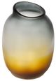 A & B Home Normand Black/Orange/White Vase-1