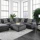 Furniture of America® Kaylee 6-Piece Gray Modular Sectional-1