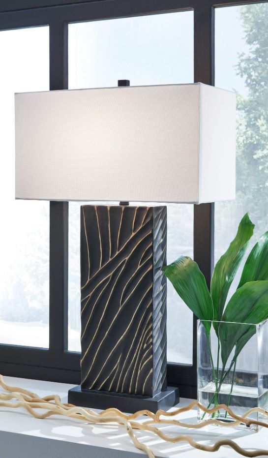 Signature Design by Ashley® Bartlen Black/Gold Table Lamp-3