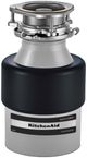 KitchenAid 0.50 HP Continuous Feed Black Garbage Disposal-0