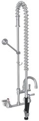 Elkay Chrome 8" Centerset Wall Mount Faucet with 44" Flexible Hose and Lever Handle-2
