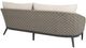 Sunset West Marbella Stone Gray Aluminum/Olefin Rope Outdoor Sofa with Echo Ash Cushion-3