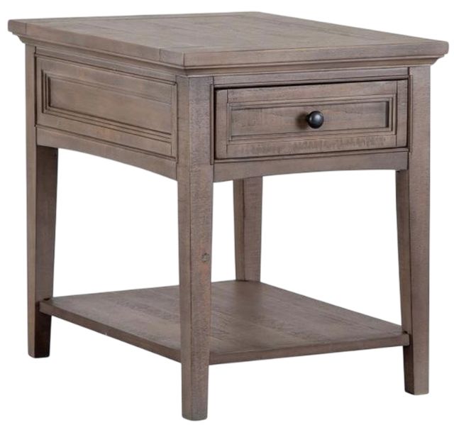 Magnussen Home® Paxton Place Dovetail Gray Rectangular End Table-0