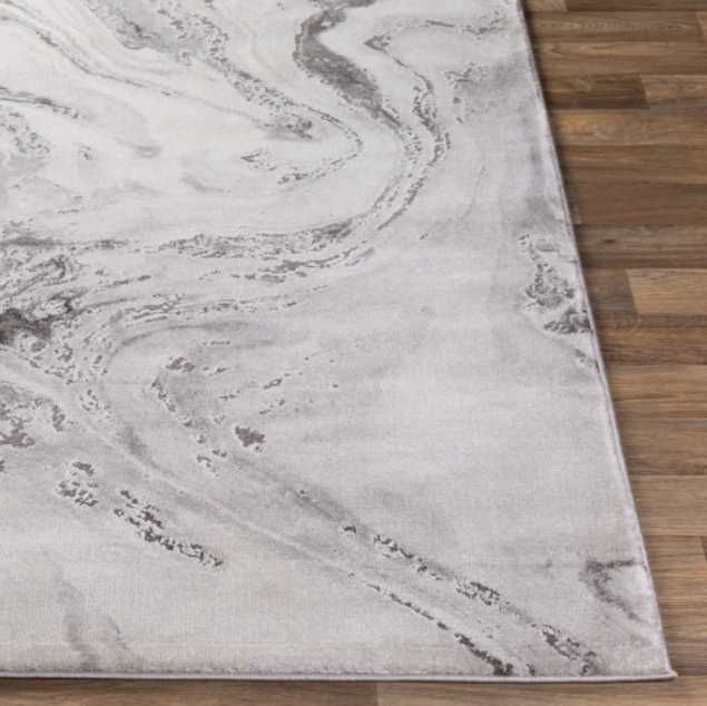 Surya Tibetan Gray/White 5'x8' Area Rug-3