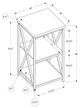 Monarch Specialties Inc. White 26"H Three Tier Accent Table-3