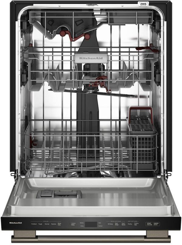 KitchenAid® 24" Black Ore 360° Max Jets™ Third Rack Top Control Built-In Dishwasher with ProDry™ System-1