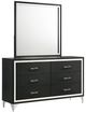 Coaster® Lucia Black Dresser and Mirror-0