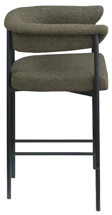 Meridian Furniture Malin Olive/Matte Black Counter Stool-2