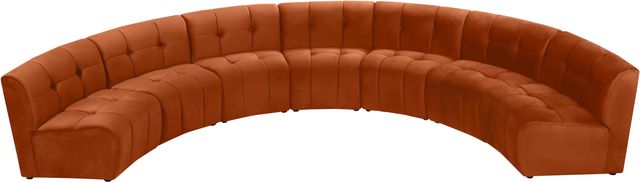 Meridian Furniture Limitless 7-Piece Cognac Modular Sectional-2