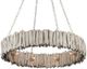 Currey & Company Driftwood Whitewash Ring Chandelier-2