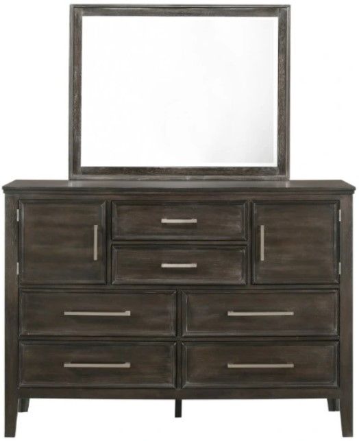 New Classic® Home Furnishings Andover 4-Piece Nutmeg Queen Panel Bedroom Set with Chest-3