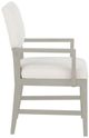 Fairfield® Customizable Entree Dining Silas Arm Chair with Sheer Dove Finish-2