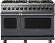Viking® 5 Series 48" Cast Black Pro Style Dual Fuel Range-0