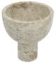 A & B Home Beige Round Pedestal Bowl-1