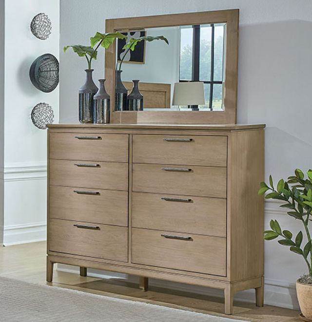 Whittier Wood® Furniture Bailey Almond 60" Dresser-1