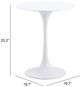 Zuo® Modern Wilco White Side Table-4