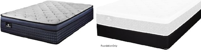 Kingsdown® Fountainbrook Wrapped Coil Pillow Top Plush Queen Mattress and Ellis Standard Foundation-0