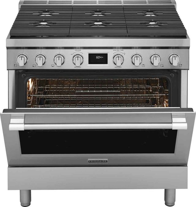Frigidaire Professional® 36'' Smudge-Proof® Stainless Steel Pro Style Dual Fuel Range-3