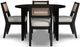 homestyles® Brentwood 5-Piece Black Round Dining Set-1