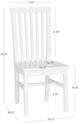 Linon Tory 2-Piece White Dining Chair Set-2