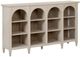 Liberty Furniture Pavilion Natural White Breakfront Accent Cabinet-0