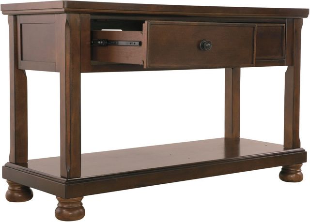 Signature Design by Ashley® Porter Rustic Brown Console Sofa Table-2