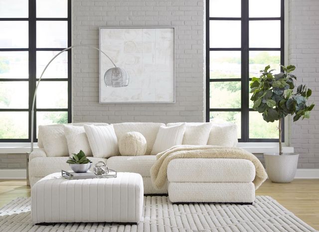 Albany Industries 2-Piece Doodle Ivory Right-Arm Facing Chaise Sectional-1