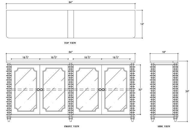 Bramble Customizable Milano Sideboard-2