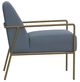 International Furniture Direct Aragon Blue-Gold Chair-2