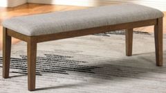Furniture of America® Rapidview Light Gray/Walnut Dining Bench