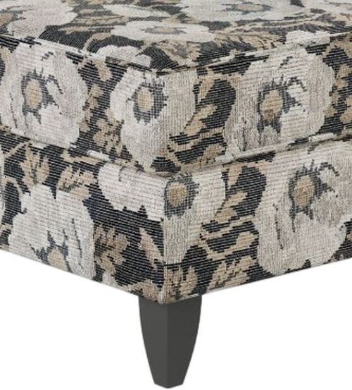 Fusion Furniture Argo Bloom Carbon Accent Ottoman-1