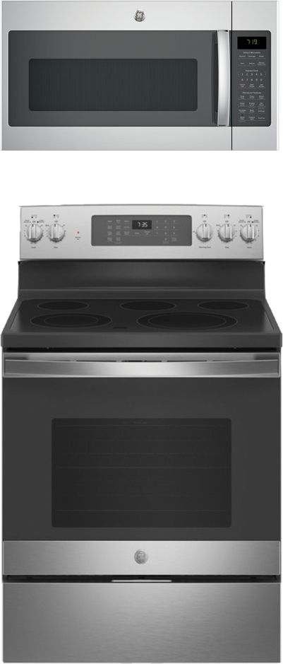GE® 2 Piece Kitchen Package-Stainless Steel-0