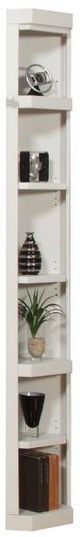 Parker House® Boca 9-Piece Cottage White Entertainment Wall with Corner Bookcases-4