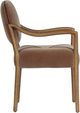 Four Hands Auden Amber Ash/Monte Mushroom Dining Arm Chair-3