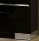 Furniture of America® Carlie Black/Chrome Nightstand-2