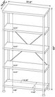 Coaster® Analiese Mango 4-shelf Bookshelf-2