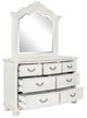 Benchcraft® Montelaine Antique White Dresser and Mirror-2