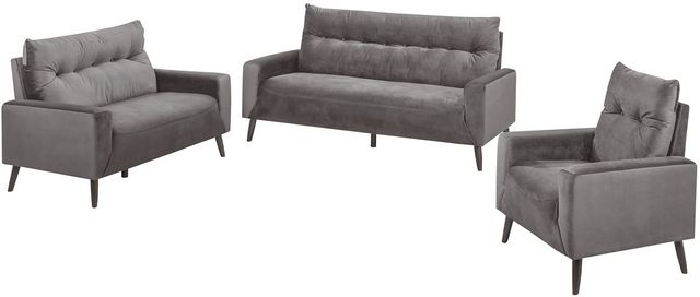 Mazin Furniture Veronica Charcoal Upholstered Accent Chair-1